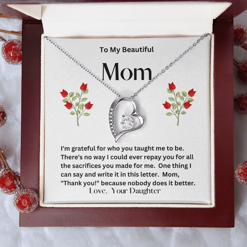 Forever Love Necklace Daughter to Mom