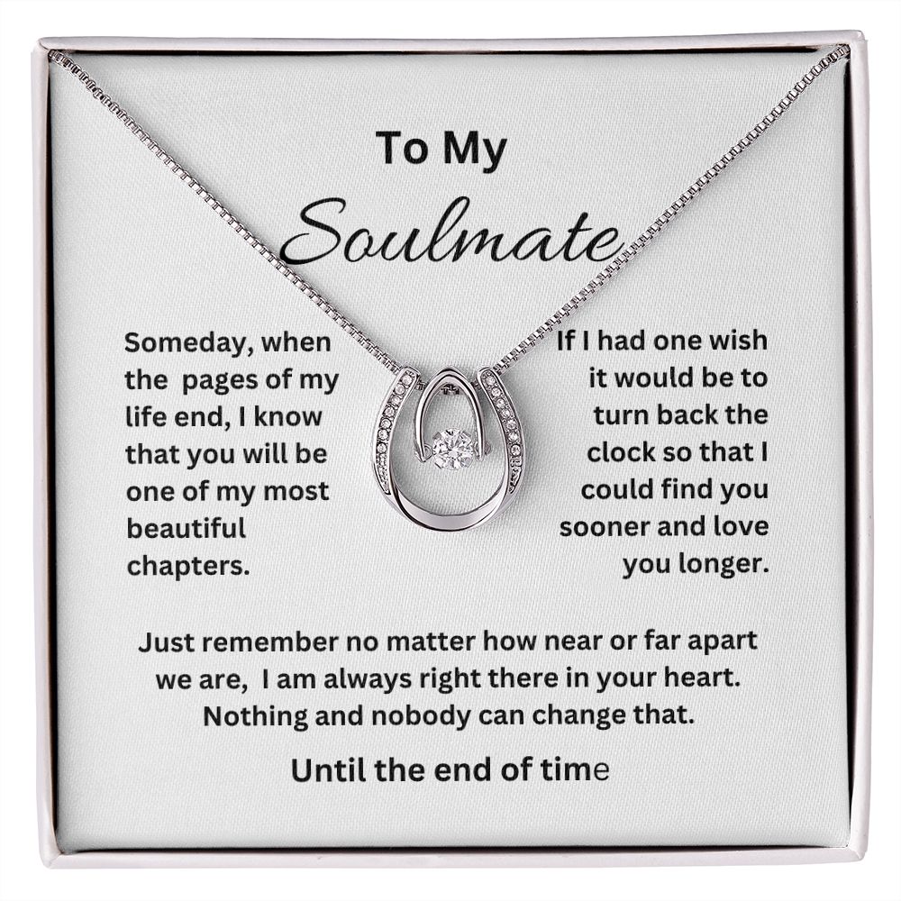 Lucky Horseshoe Soulmate In Love Necklace