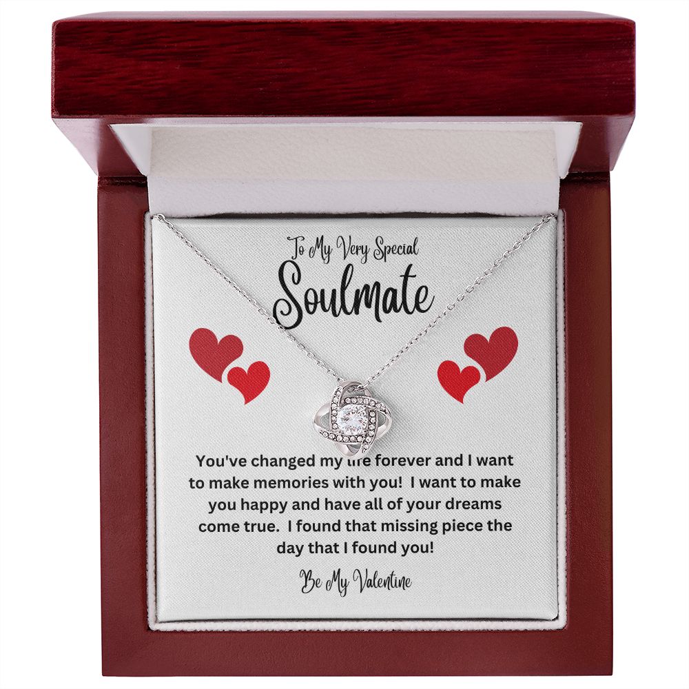 Love Knot Necklace Valentine Very Special Soulmate