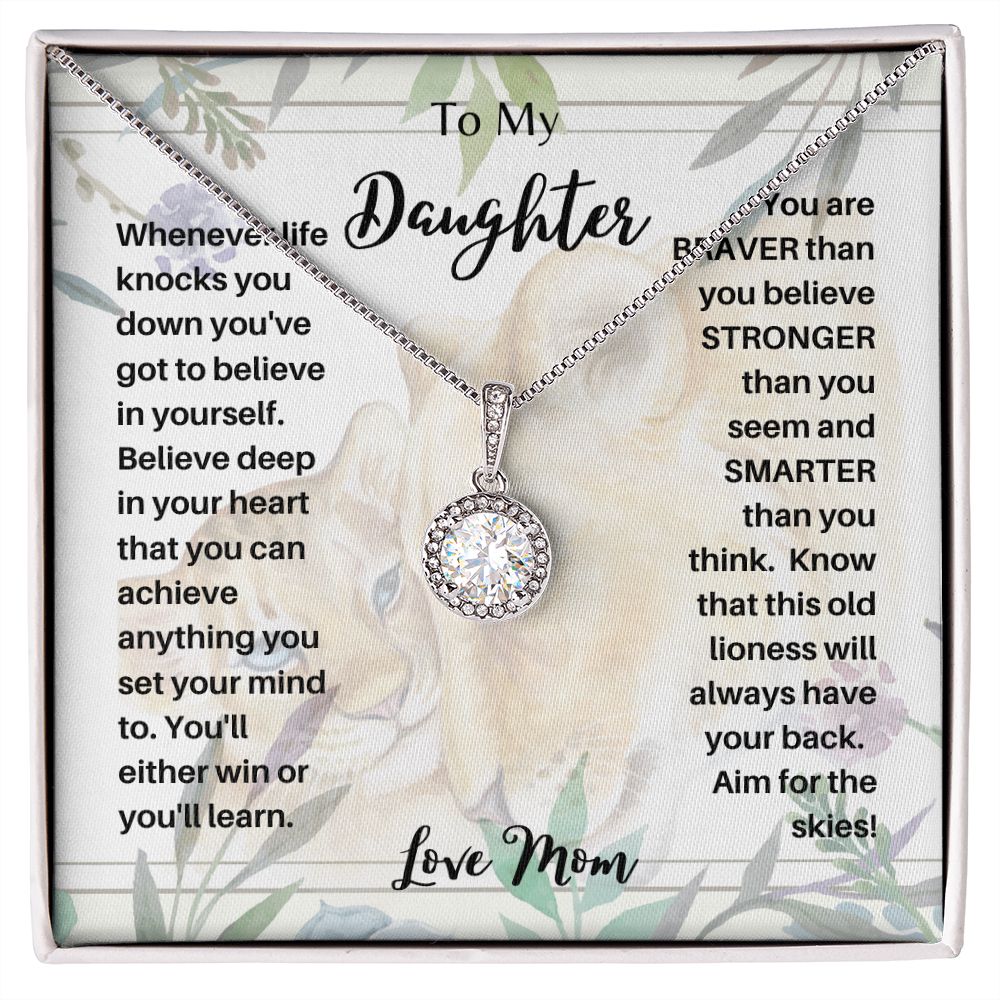 To My Daughter  Eternal Hope Necklace lion n cub