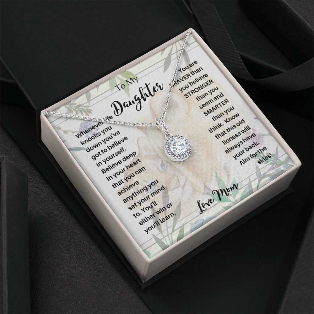 To My Daughter  Eternal Hope Necklace lion n cub