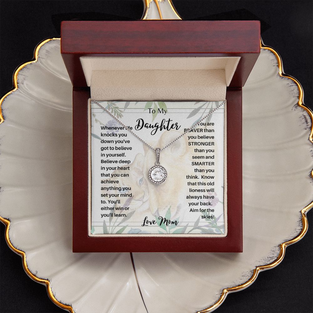 To My Daughter  Eternal Hope Necklace lion n cub