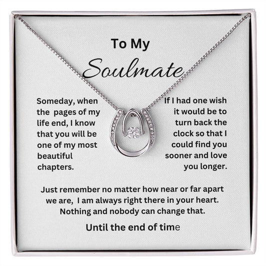 Lucky Horseshoe  Soulmate   In Love Necklace