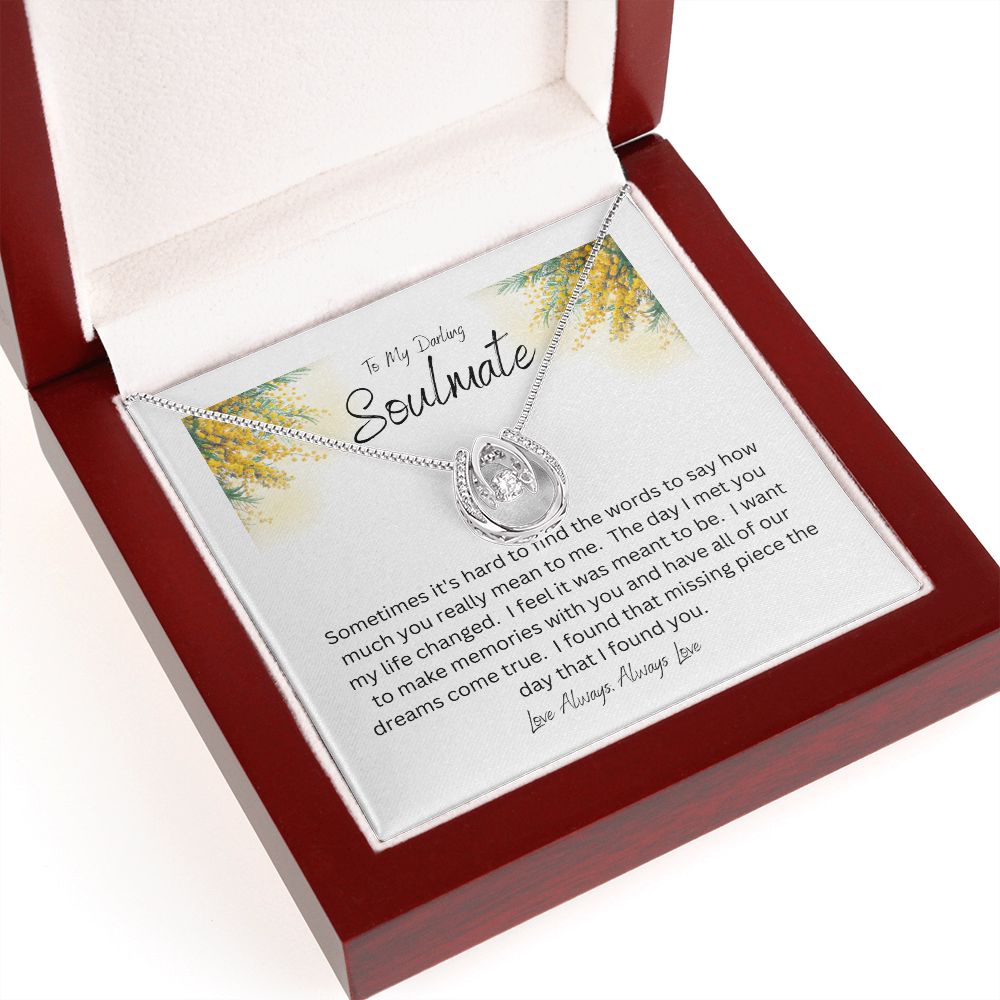 Horseshoe necklace   Lucky In Love