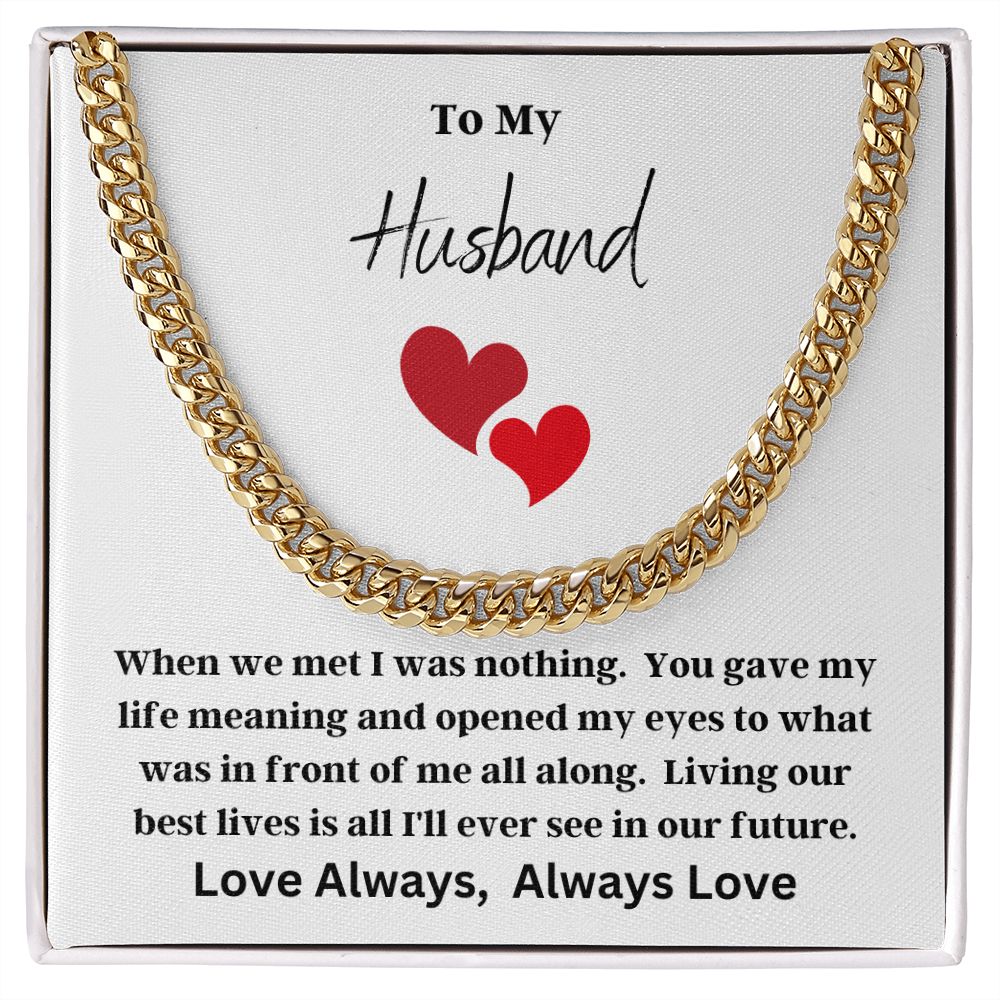 Cuban Link Chain (Stainless Steel) Husband Valentine 2