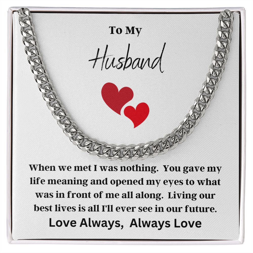 Cuban Link Chain (Stainless Steel) Husband Valentine 2