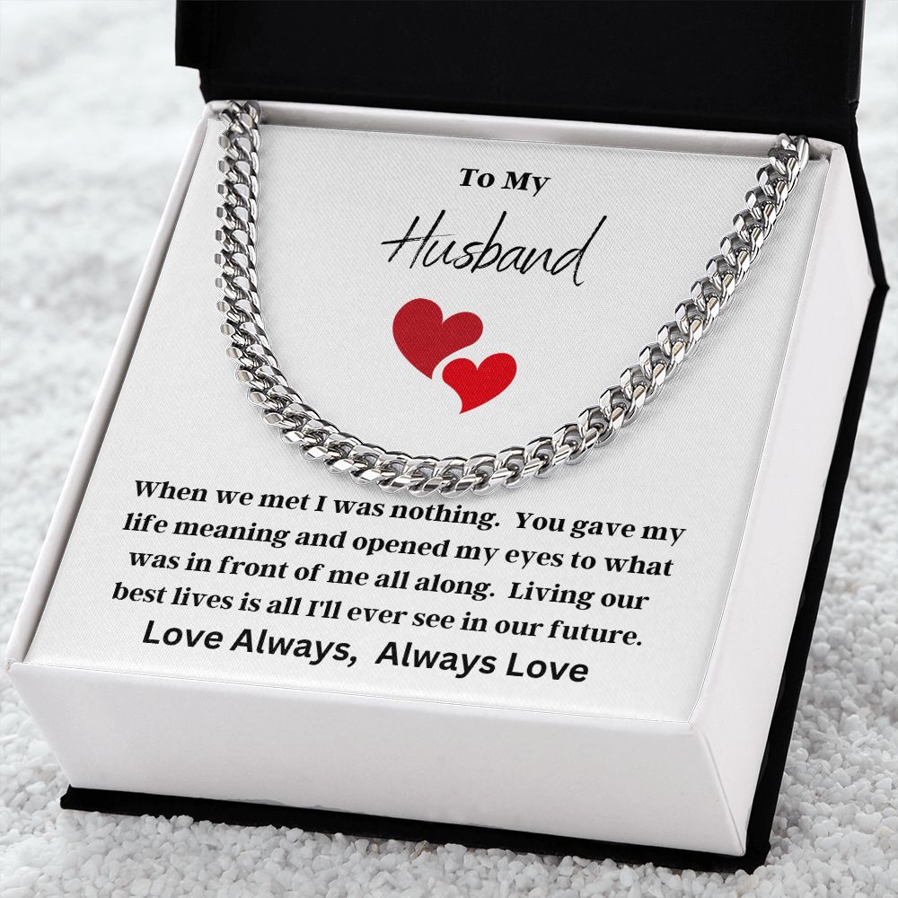 Cuban Link Chain (Stainless Steel) Husband Valentine 2