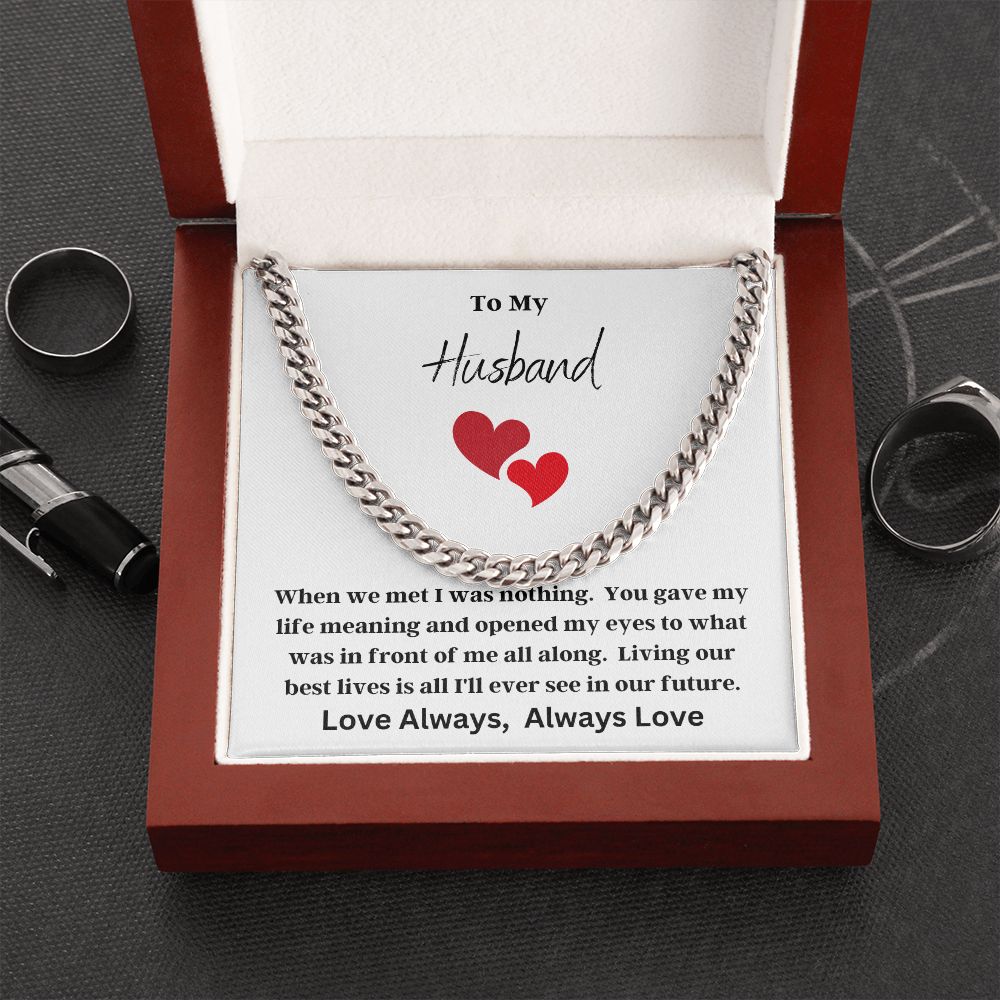 Cuban Link Chain (Stainless Steel) Husband Valentine 2